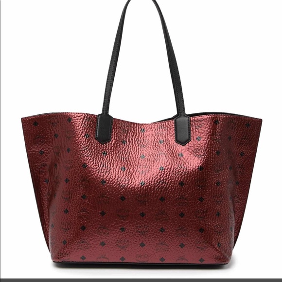 MCM medium spot visetos leather shopper - Picture 3 of 6